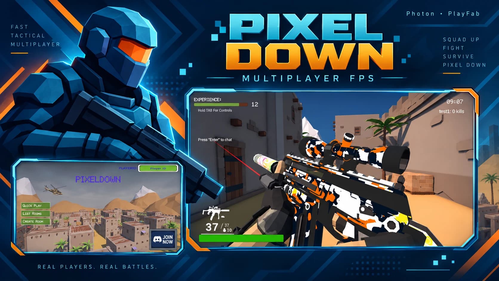 Pixel Down portfolio banner