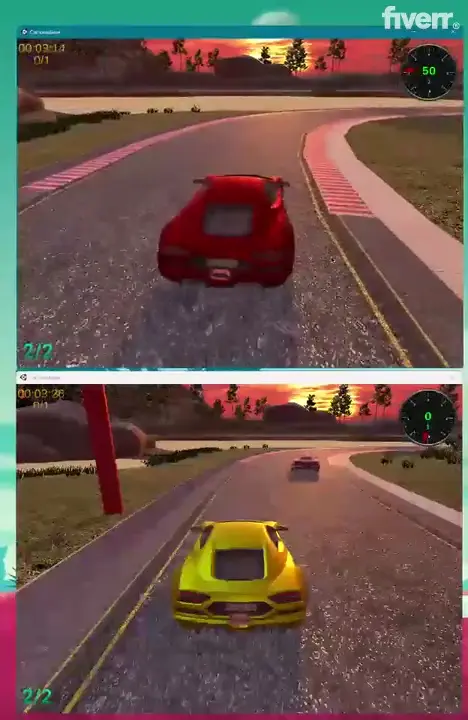 Race demo — recording at 32 seconds