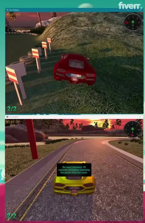 Track gameplay — recording at 70 seconds