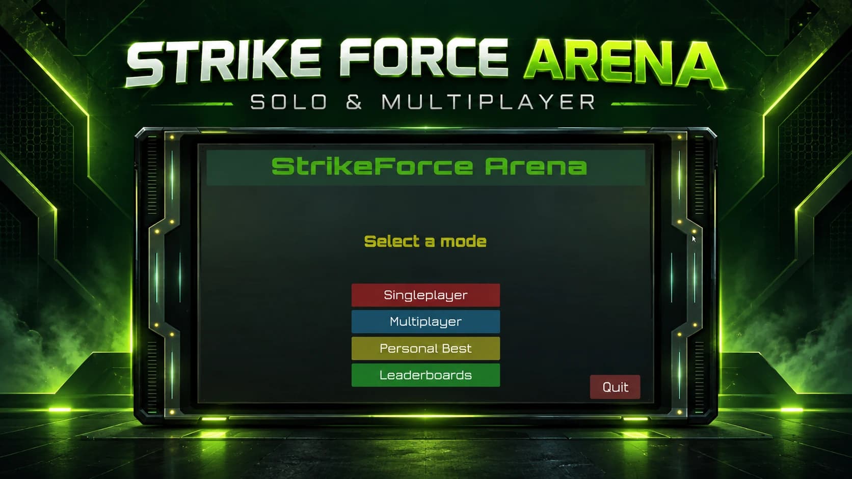 Strike Force Arena — portfolio banner