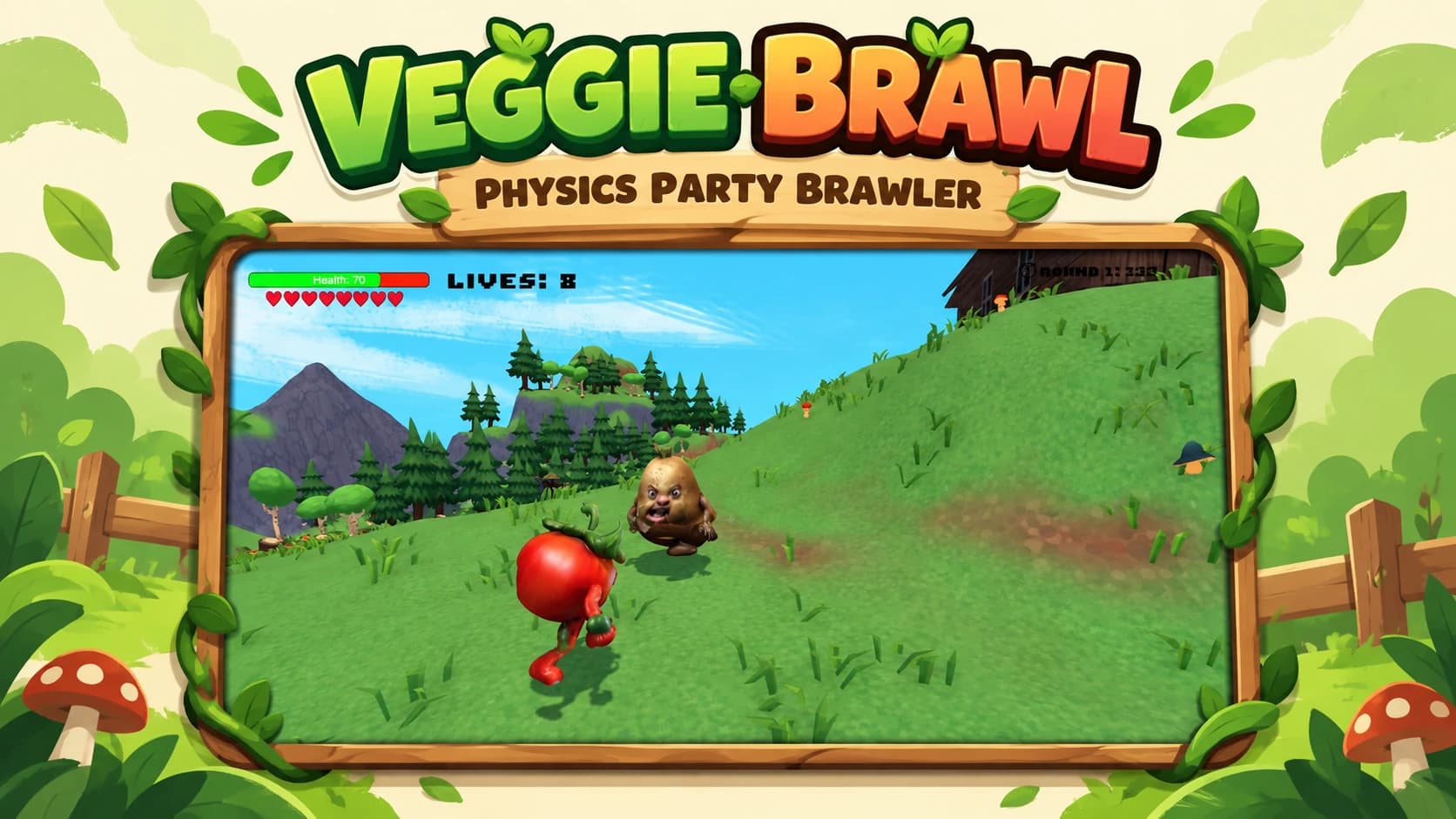 Veggie Brawl — portfolio banner