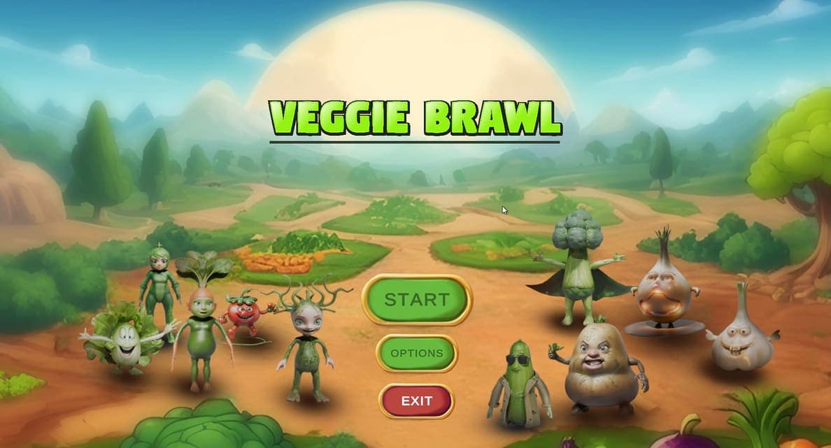 Main menu and vegetable roster