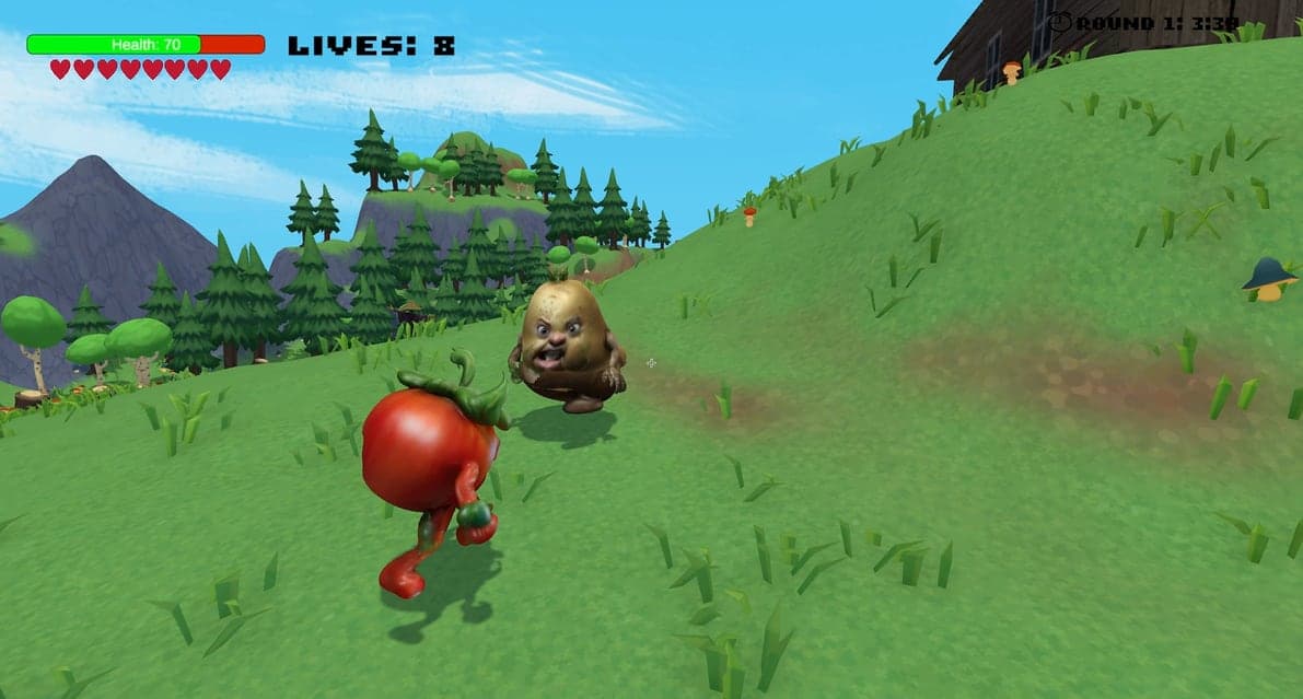 Hillside combat